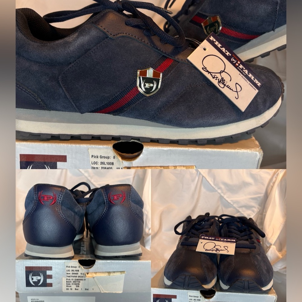Phat Farm, Oasis. Suede, Navy Blue. Size 10.5. Barely worn
